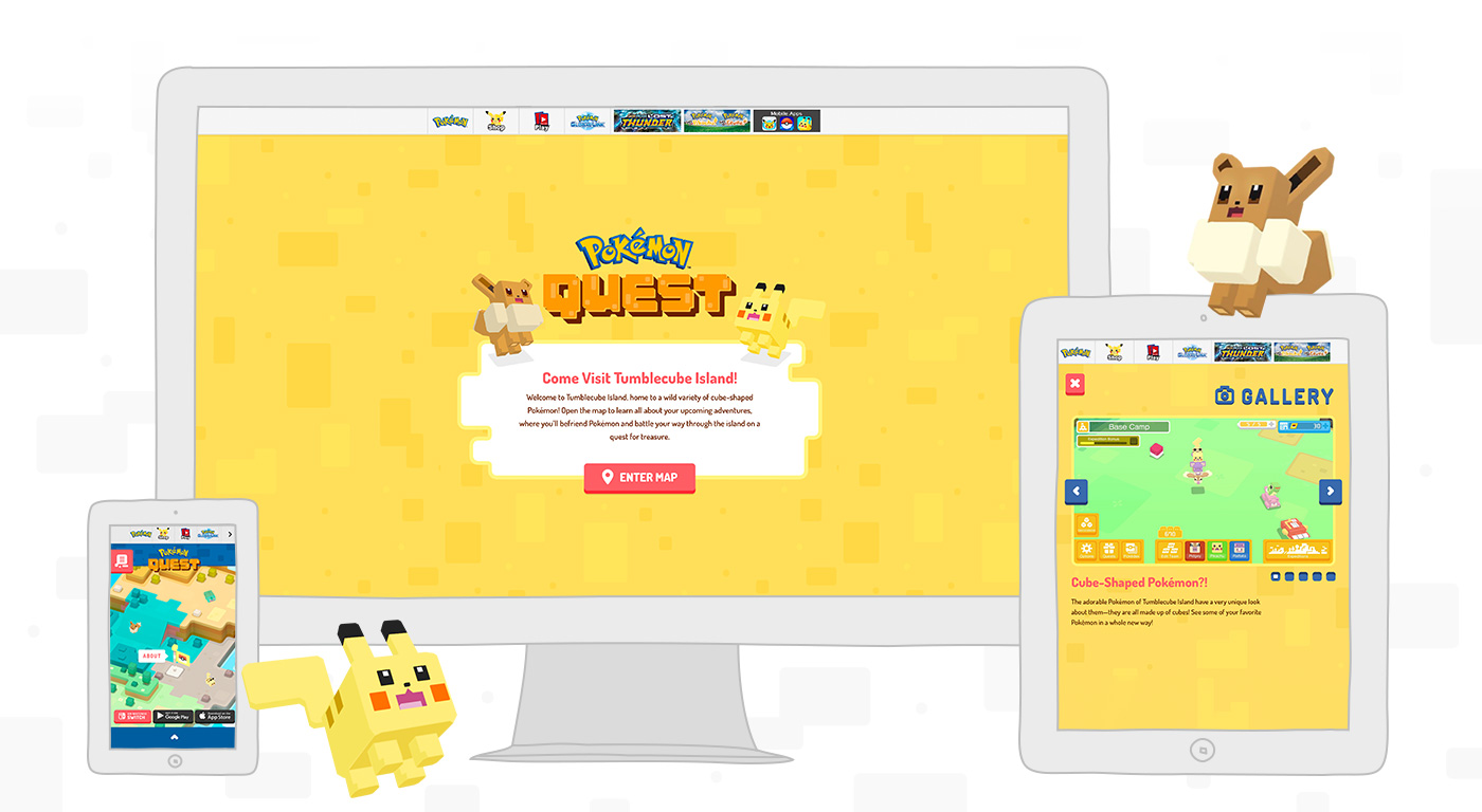 Pokémon Quest Website | Curious Media | Curious Media